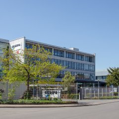 Ansicht eines Bürogebäudes 