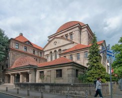 Außenansicht Westendsynagoge Frankfurt/M. Gebäudeansicht außen von der Westendsynagoge