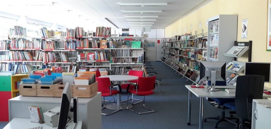 Blick in die Bücherei Walldorf