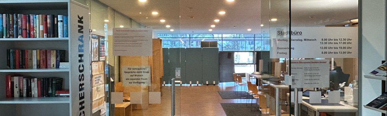Eingang von Stadtbüro Walldorf