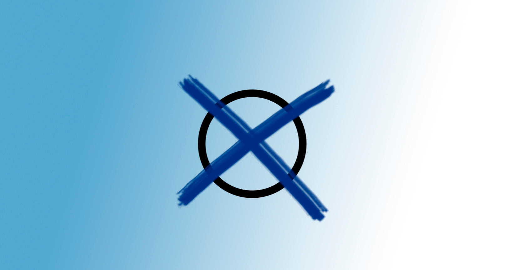 Kreuz auf einem Wahlzettel