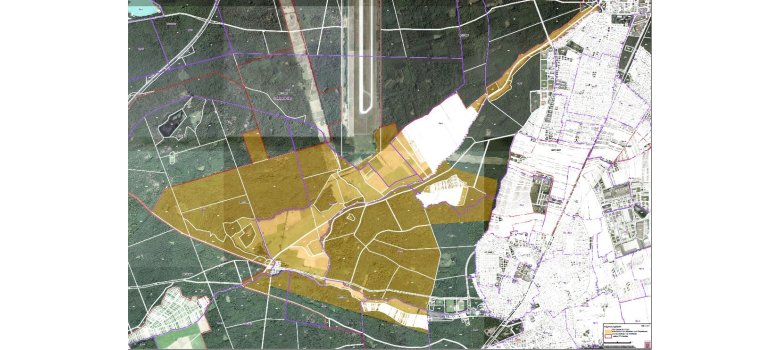 Karte von dem Naturschutzgebiet Mönchbruch von Mörfelden und Rüsselsheim